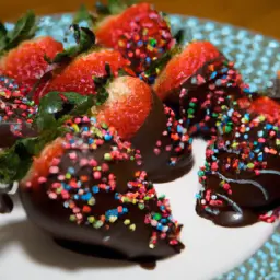 Teaser Image: Chocolate Covered Strawberries with Holiday Sprinkles